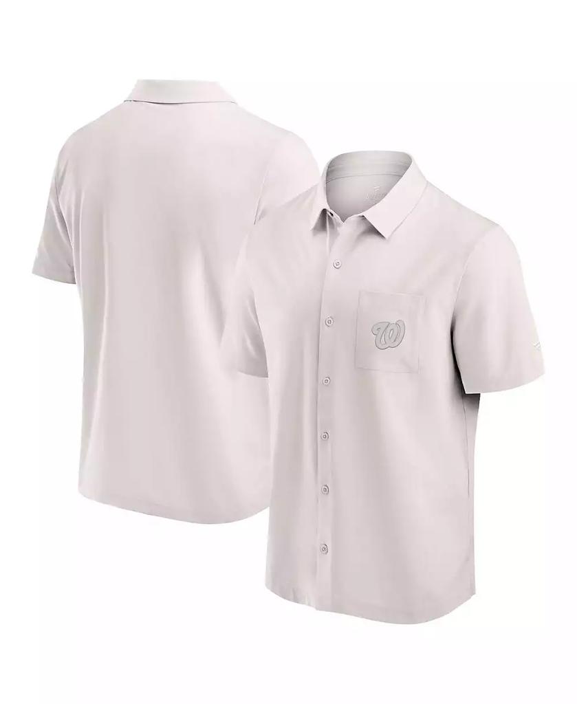 Camisola masculina azul-clara de botão da direção do Toronto Blue Jays image 2