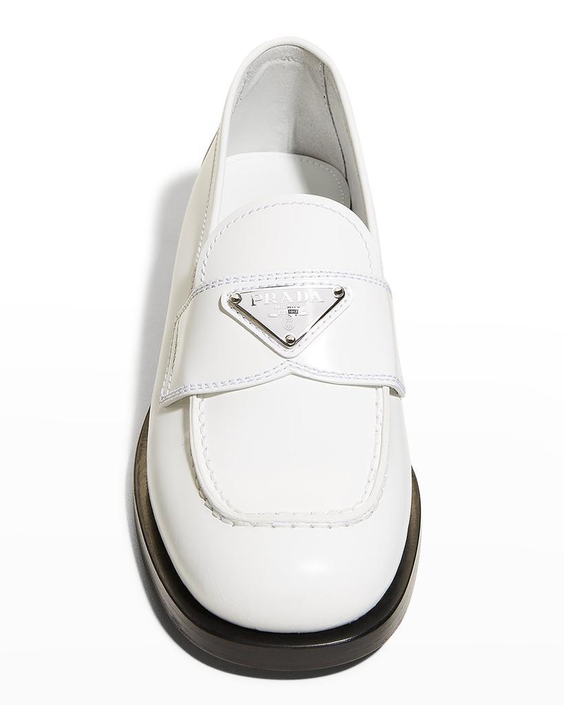 商品Prada|Calfskin Logo Flat Loafers,价格¥8047,第7张图片详细描述