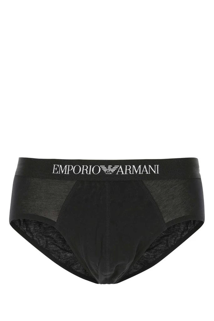 商品Emporio Armani|Emporio Armani Logo Monogram Three-Pack Of Briefs,价格¥792,第1张图片