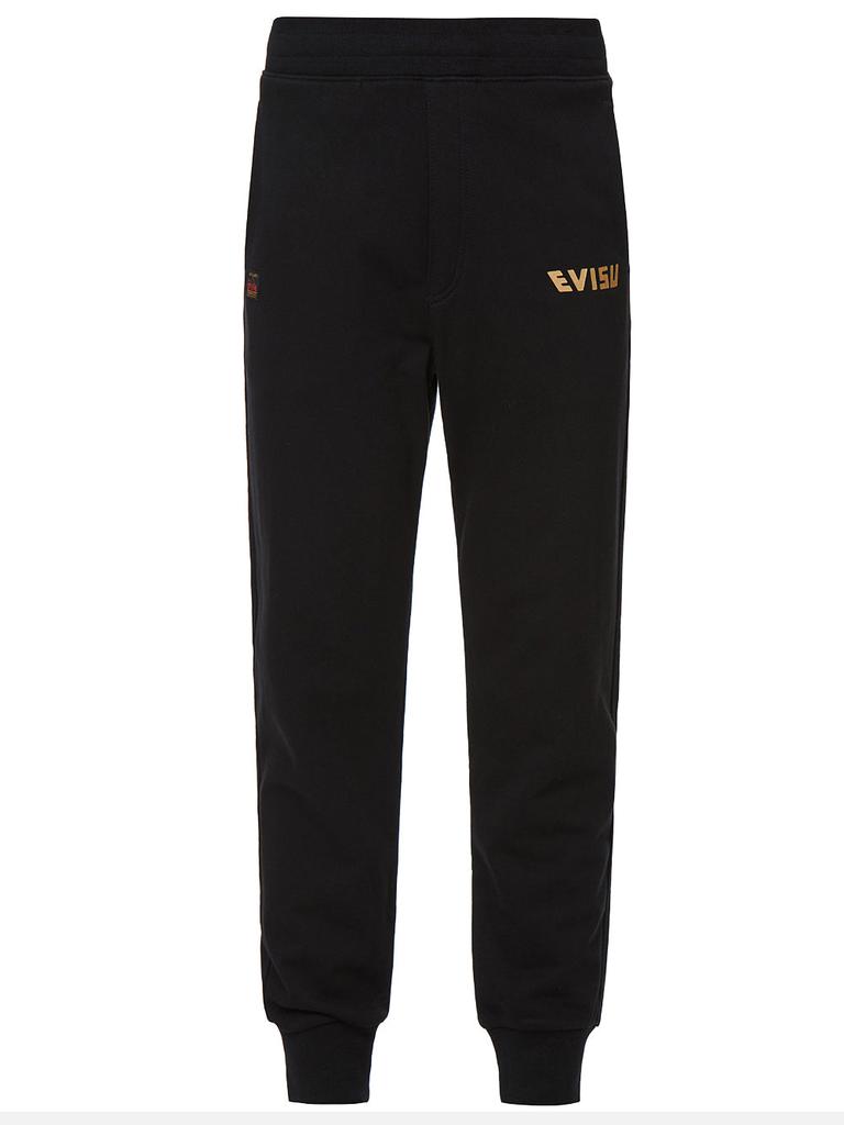 EVISU Foil Print Daicock Sweat Pants Black商品第1张图片规格展示