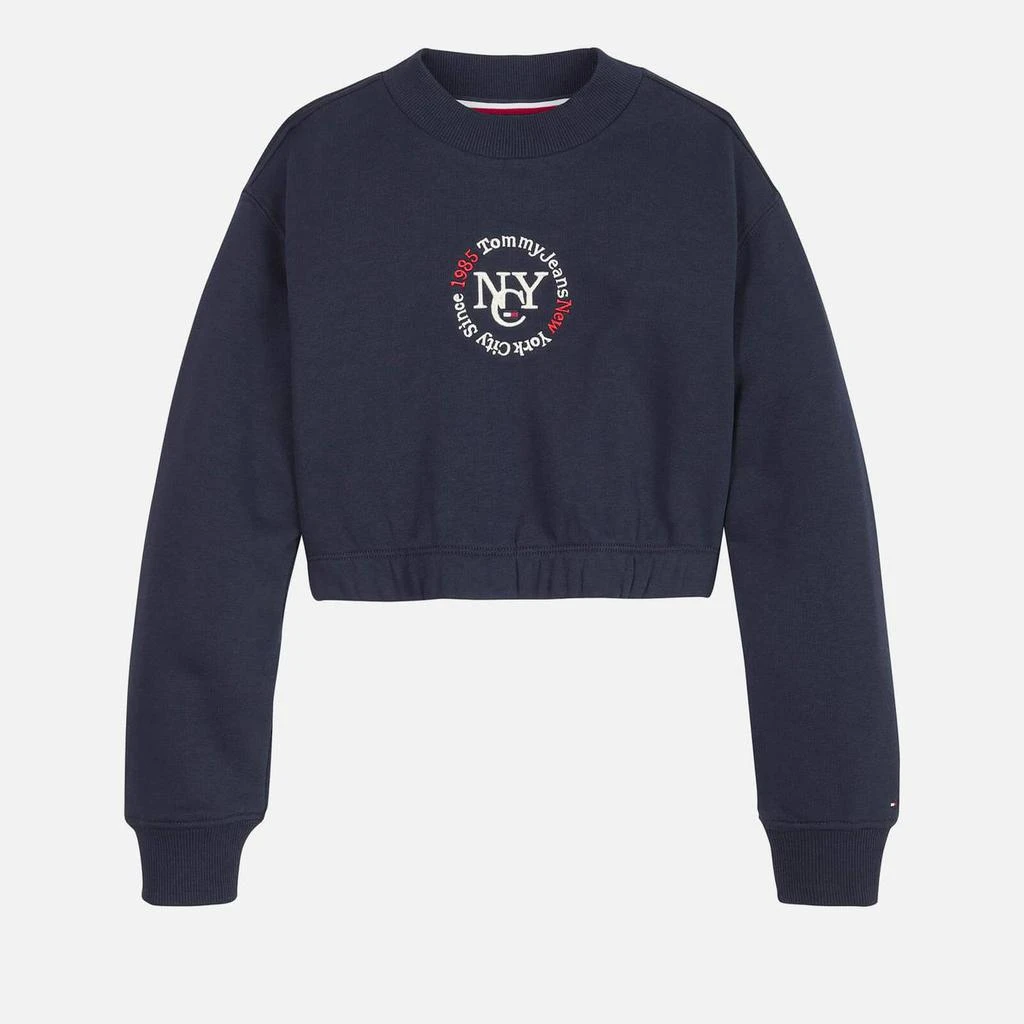 商品Tommy Hilfiger|Tommy Hilfiger Girls’ Timeless Organic Cotton-Blend Jersey Jumper,价格¥115,第1张图片