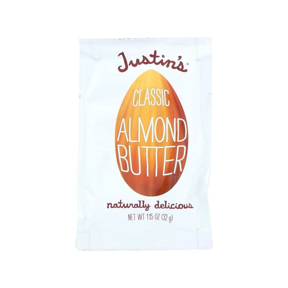 商品Justin's Nut Butter|Squeeze Pack - Almond Butter - Classic - Case of 10 - 1.15 oz.,价格¥189,第1张图片