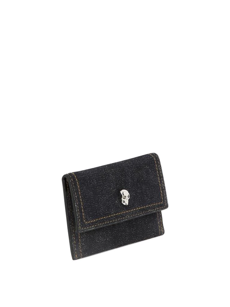 商品Alexander McQueen|Skull Wallets & Card Holders Blue,价格¥1199,第2张图片详细描述