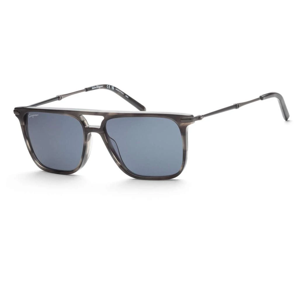 商品Salvatore Ferragamo|Ferragamo Men's Grey Browbar Sunglasses,价格¥494,第1张图片