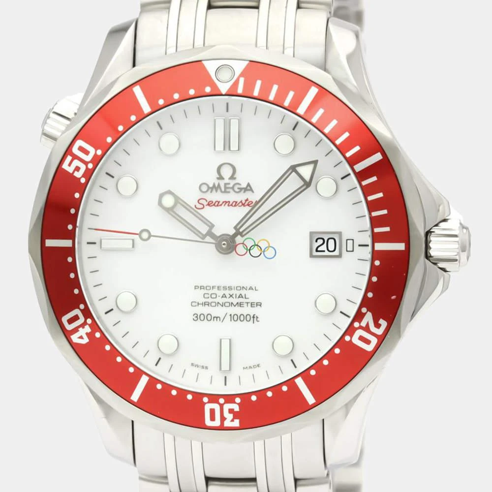 商品[二手商品] Omega|Omega White Stainless Steel Seamaster Co-Axial Olympic Special Edition 212.30.41.20.04.001 Men's Wristwatch 41 MM,价格¥34982,第2张图片详细描述