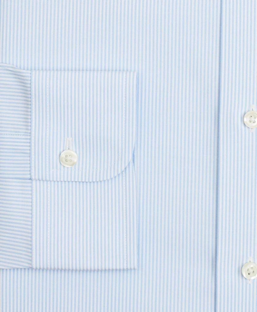 商品Brooks Brothers|Stretch Regent Regular-Fit  Dress Shirt, Non-Iron Poplin Ainsley Collar Fine Stripe,价格¥377,第3张图片详细描述