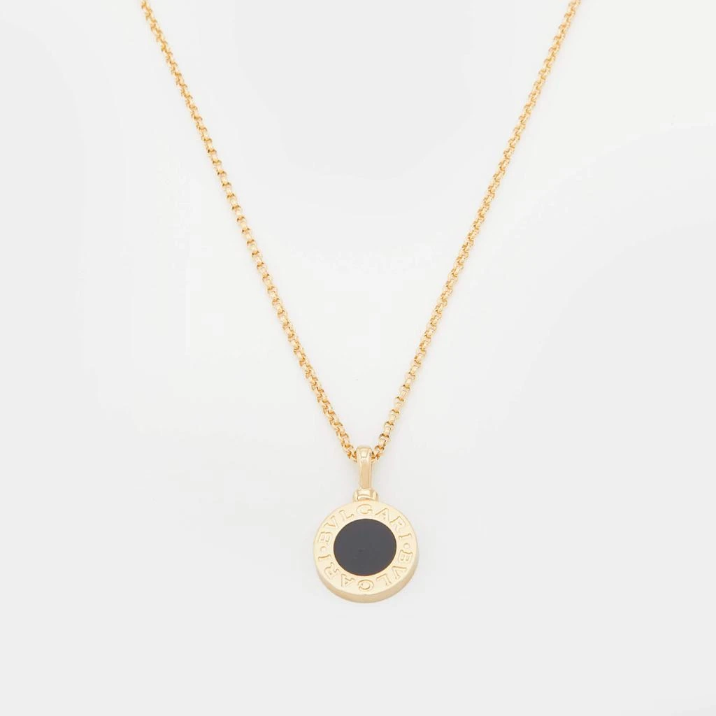 商品[二手商品] BVLGARI|Bvlgari Bvlgari Onyx 18k Yellow Gold Pendant Necklace,价格¥10146,第1张图片
