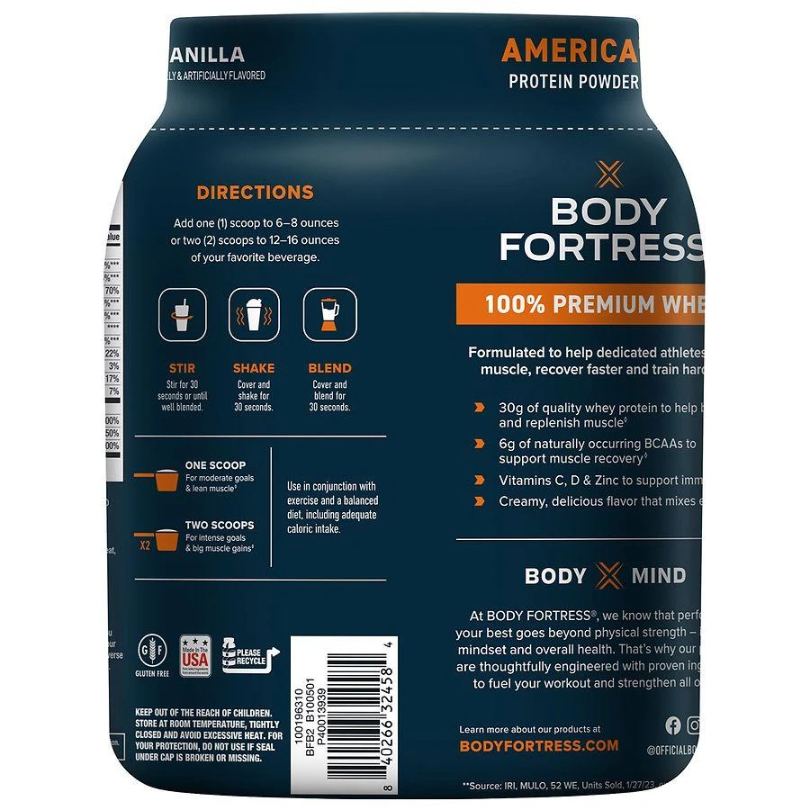 商品Body Fortress|Super Advanced Whey Protein,价格¥216,第2张图片详细描述