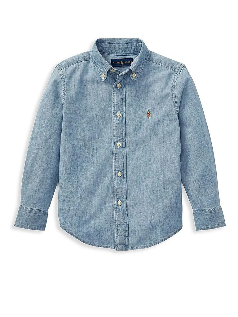 商品Ralph Lauren|Little Boy's & Boy's Chambray Shirt,价格¥412,第1张图片