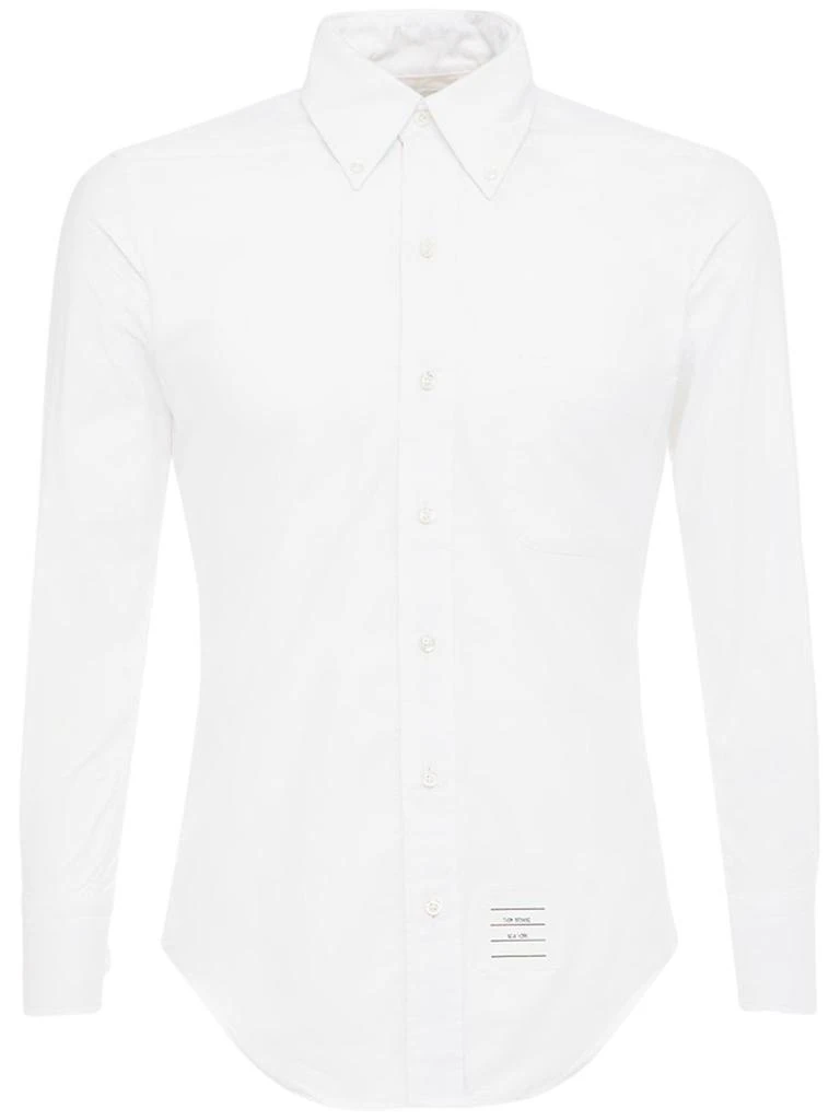 商品Thom Browne|Grosgrain Cotton Oxford Shirt,价格¥2054,第1张图片