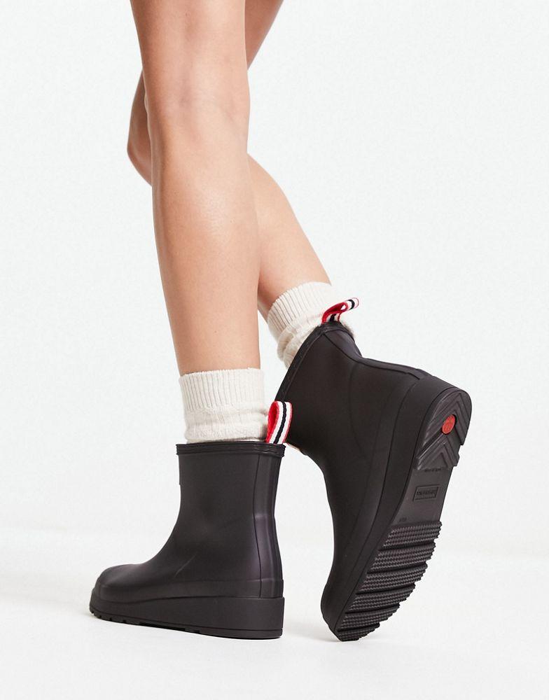 Hunter original play short wellington boots in black商品第2张图片规格展示