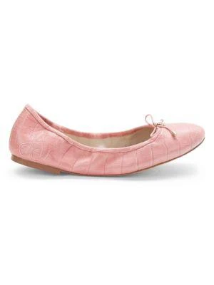 商品Sam Edelman|Felicia Embossed Leather Ballet Flats,价格¥554,第1张图片