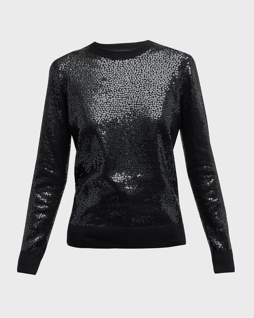 商品Michael Kors|Sequin-Embellished Crew-Neck Cashmere Pullover,价格¥11053,第4张图片详细描述