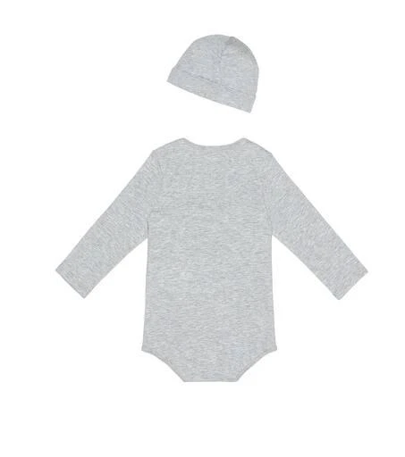 商品Gucci|Cotton bodysuit, bib and hat set,价格¥2508,第3张图片详细描述