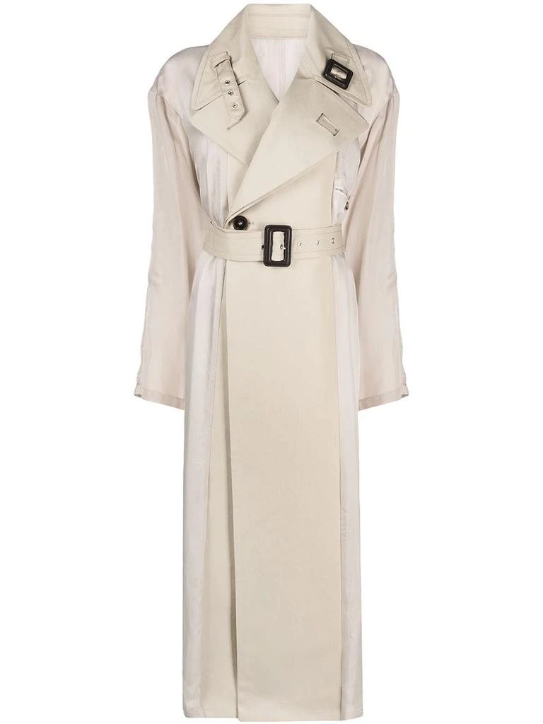 商品MAISON MARGIELA|Maison margiela women's beige cotton trench coat,价格¥11977,第1张图片