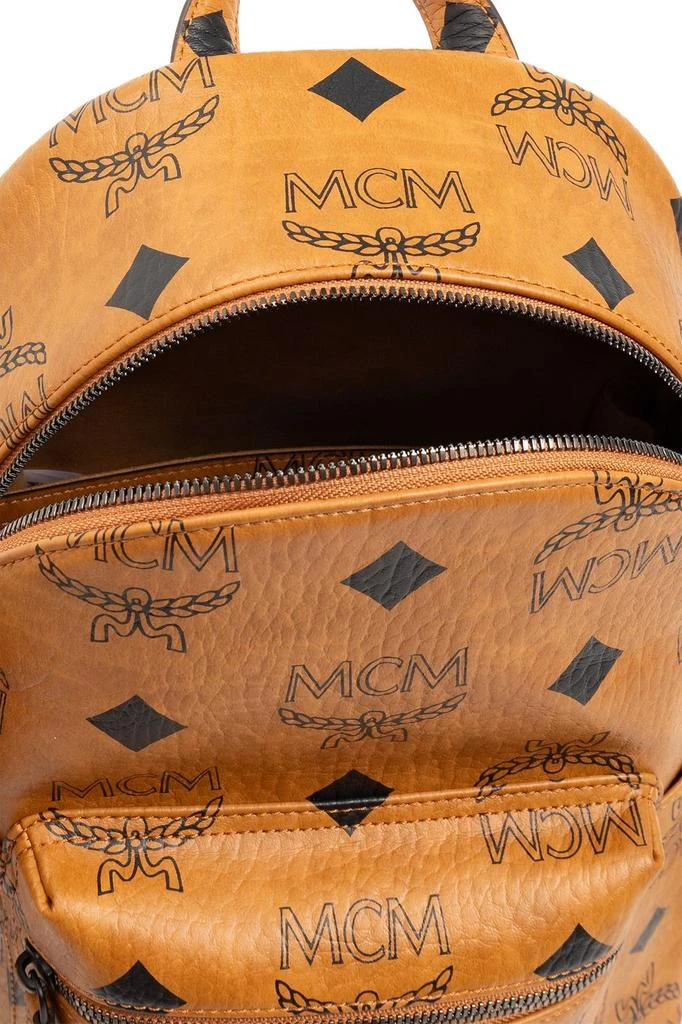 商品MCM|MCM All-Over Logo Printed Zipped Backpack,价格¥5970,第4张图片详细描述