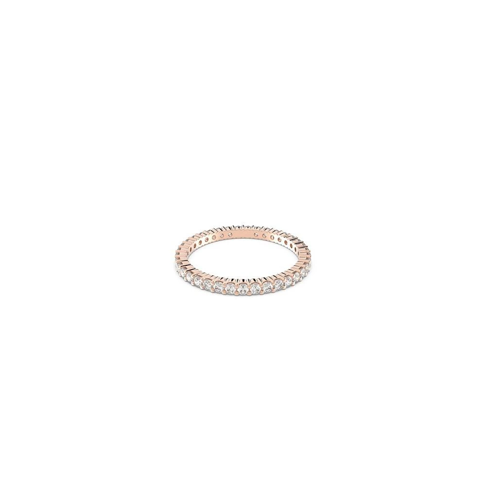 商品Swarovski|Vittore Round Cut Rose Gold Tone Plated Ring,价格¥390,第1张图片