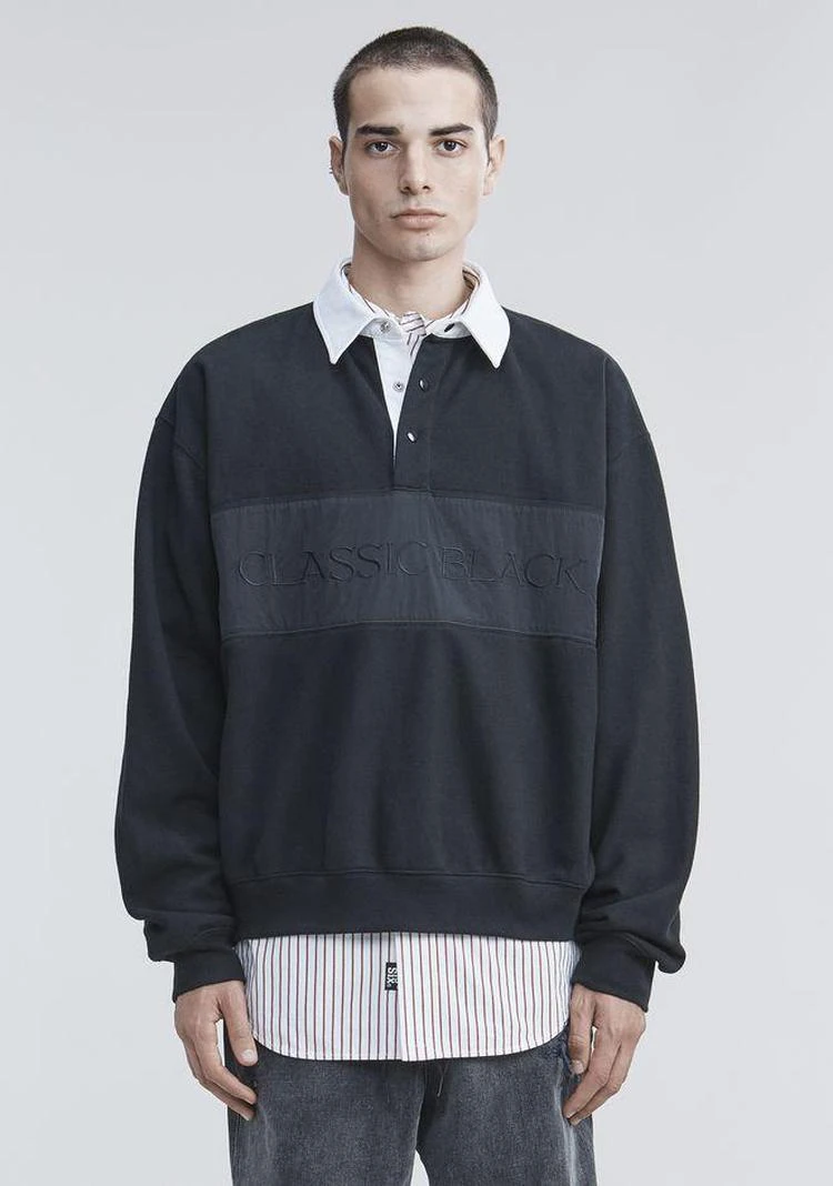 商品Alexander Wang|FLEECE POLO SHIRT,价格¥1336,第3张图片详细描述