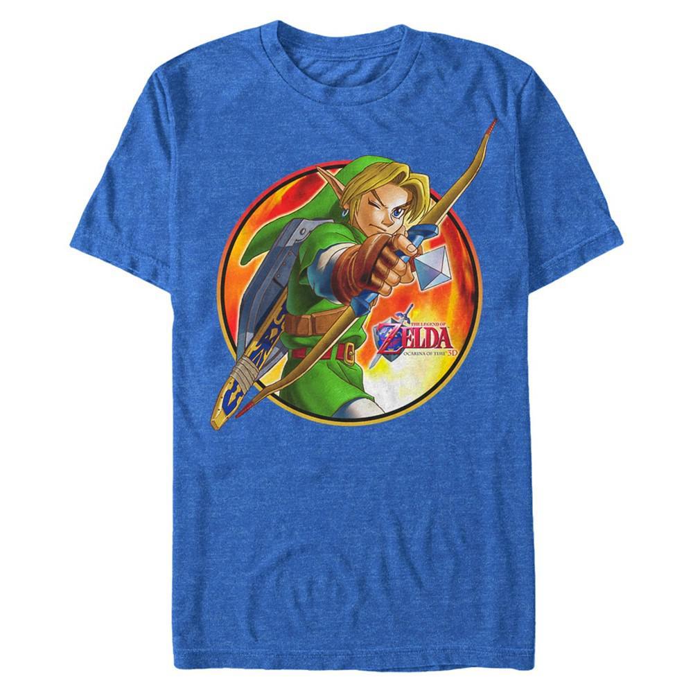 商品Nintendo|Nintendo Men's Legend of Zelda Archer Link Short Sleeve T-Shirt,价格¥176,第1张图片