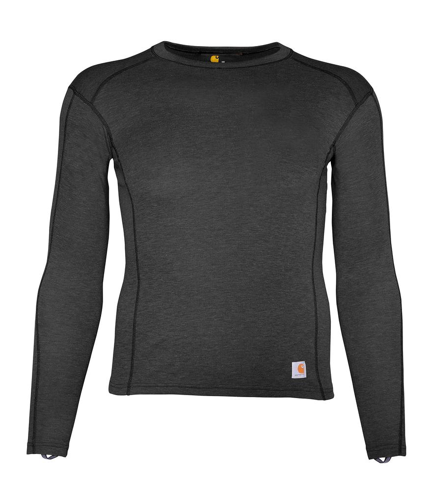 Men's Force Heavyweight Polyester-Wool Base Layer Long Sleeve Shirt商品第1张图片规格展示