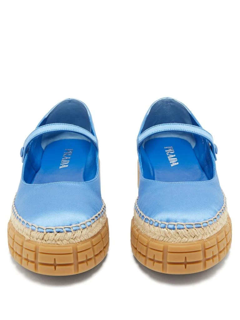 商品Prada|Satin platform Mary Jane flats,价格¥1713,第5张图片详细描述