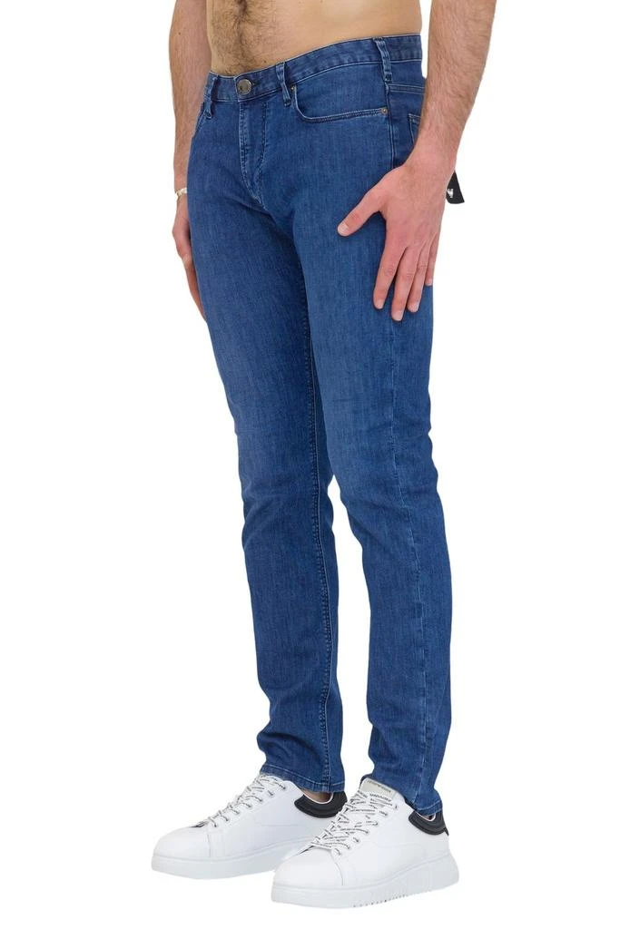 商品Emporio Armani|Emporio Armani Logo Embroidered Slim Jeans,价格¥1766,第3张图片详细描述