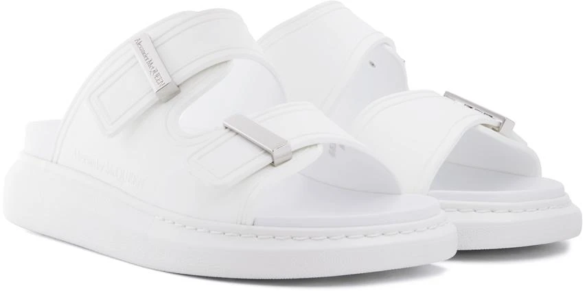 商品Alexander McQueen|White Hybrid Sandals,价格¥1426,第4张图片详细描述