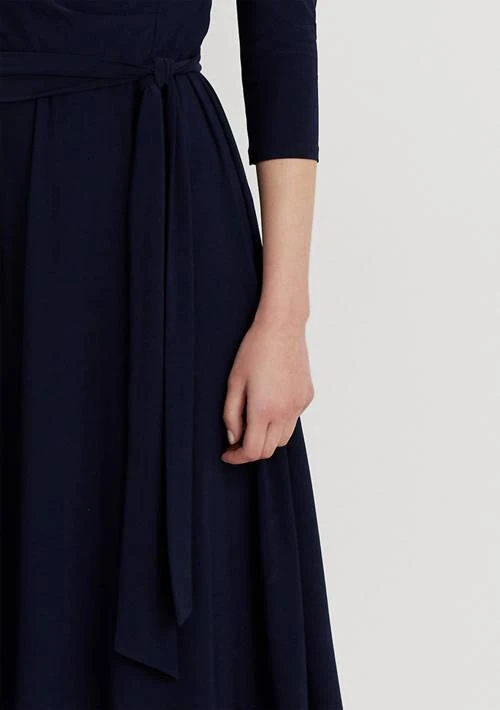 商品Ralph Lauren|Women's Wrap Front V-Neck Dress,价格¥537,第4张图片详细描述