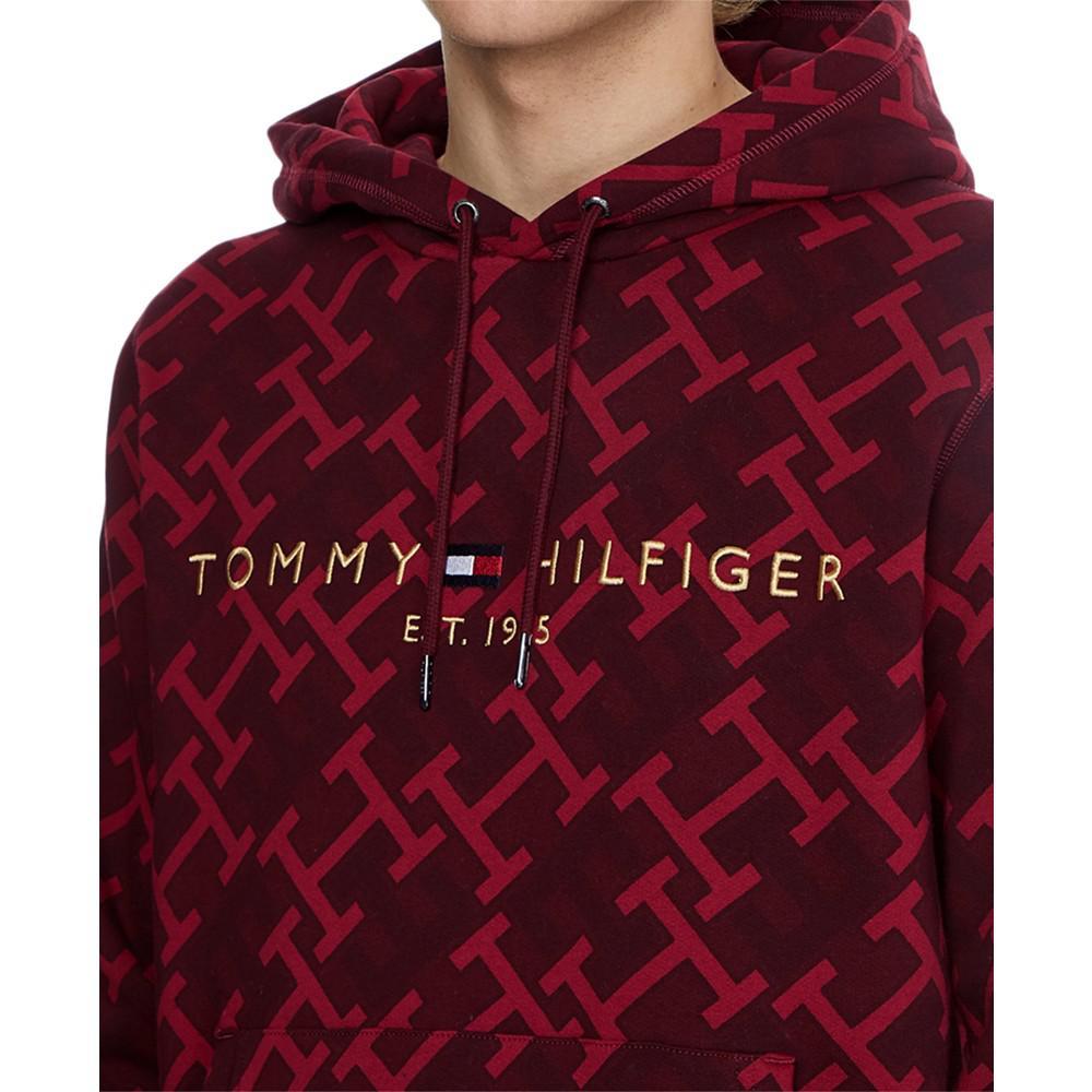 商品Tommy Hilfiger|Men's All-over Monogram Logo Hooded Sweatshirt,价格¥717,第5张图片详细描述