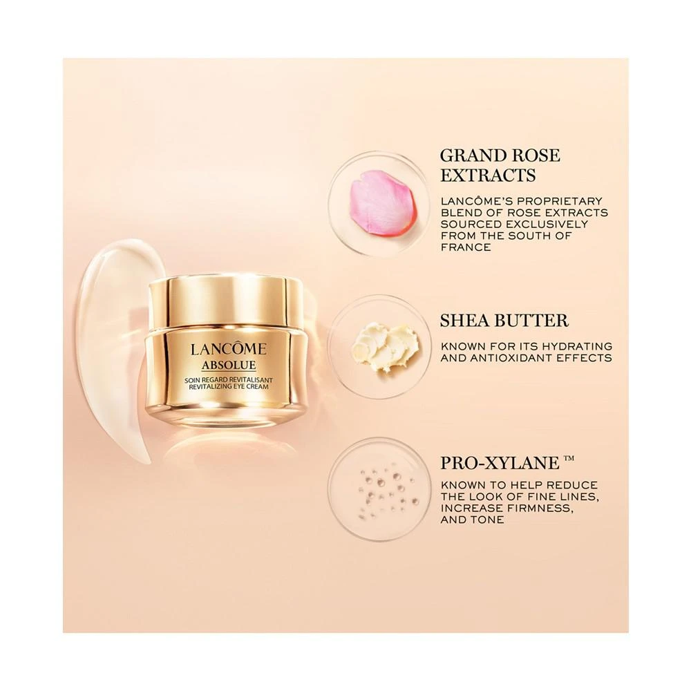 商品Lancôme|Absolue Revitalizing Eye Cream With Grand Rose Extracts, 0.7 oz.,价格¥712,第4张图片详细描述