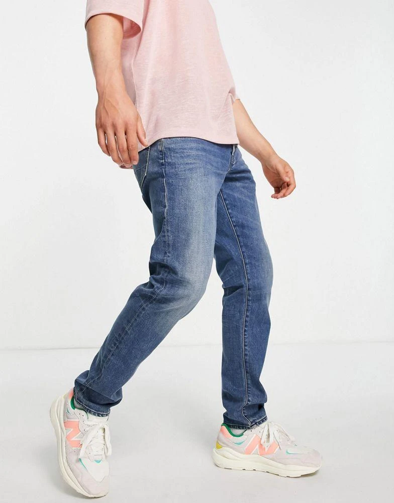商品G-Star|G-Star D-Staq 3D slim fit jeans in mid wash,价格¥868,第3张图片详细描述