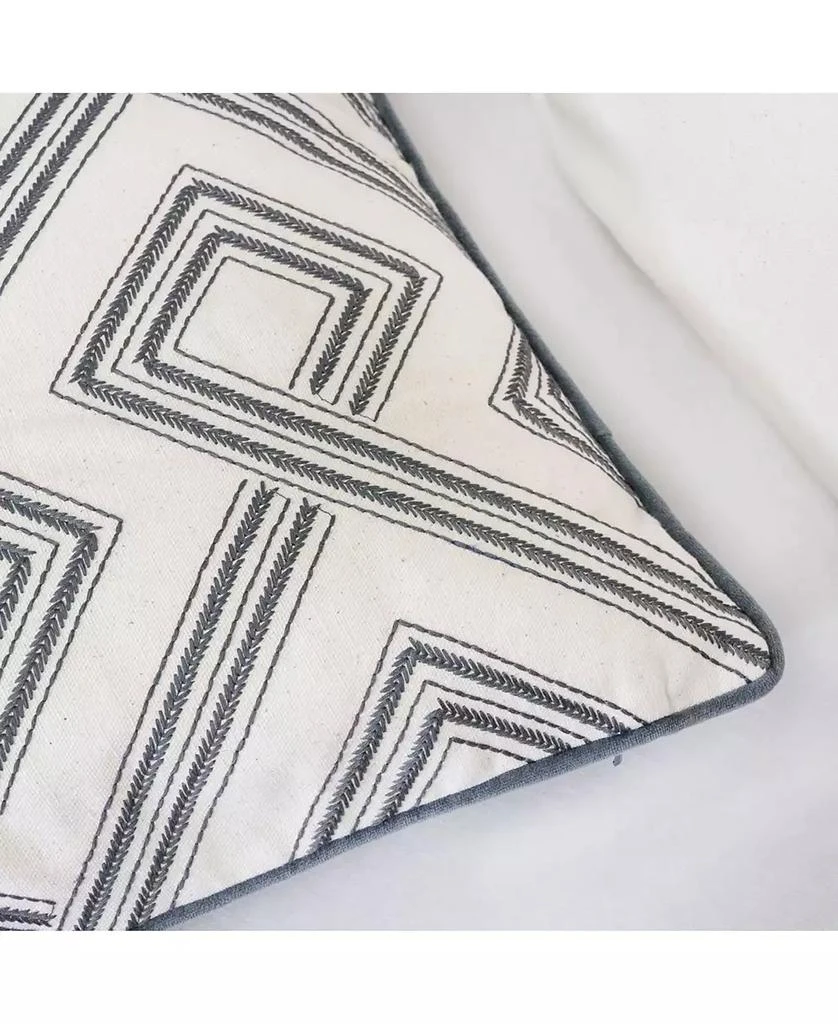 商品Homey Cozy|Camila Embroidery Square Decorative Throw Pillow,价格¥297,第4张图片详细描述