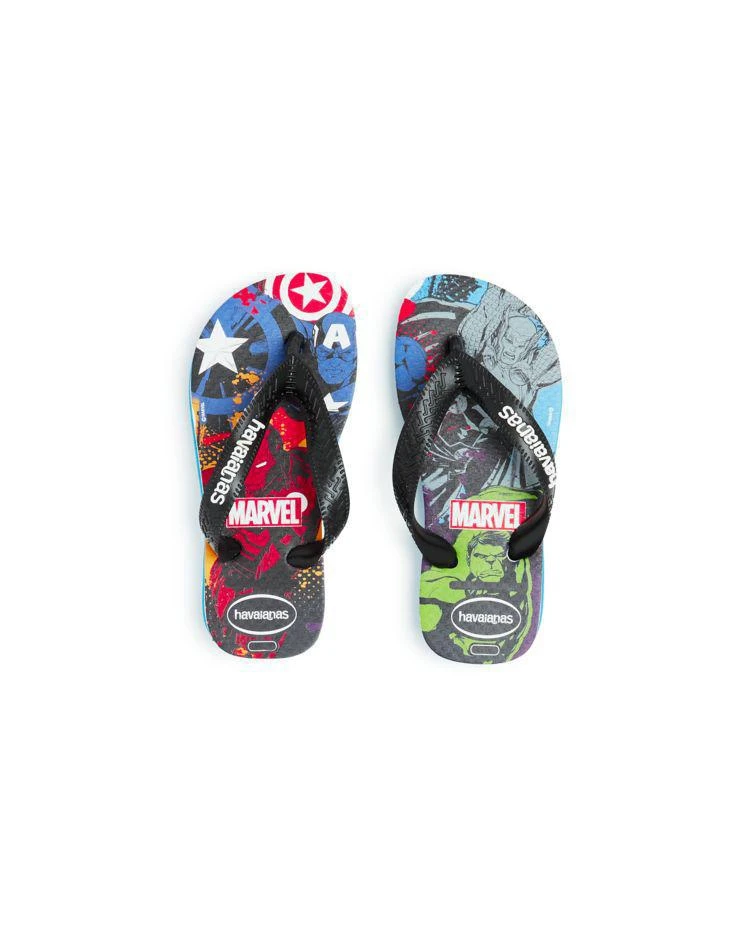 商品Havaianas|男孩(小童/幼儿)Boys' Marvel Flip Flops - Walker, Toddler, Little Kid,价格¥99,第2张图片详细描述