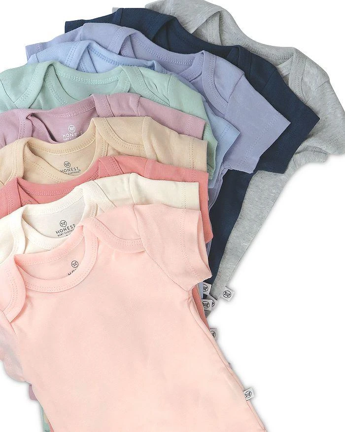 商品Honest Baby|Girls' 10 Pack Short Sleeve Bodysuits - Baby,价格¥367,第3张图片详细描述
