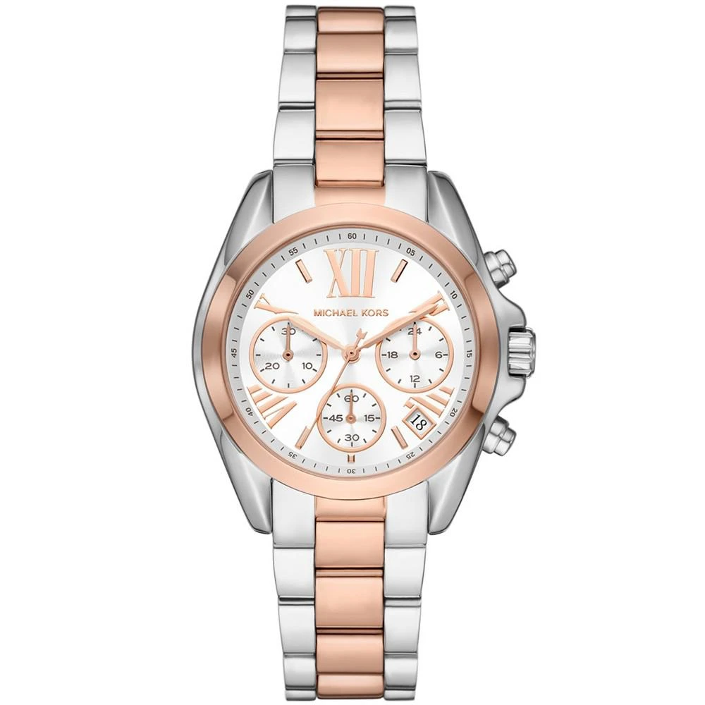 商品Michael Kors|Women's Bradshaw Chronograph Two-Tone Stainless Steel Bracelet Watch 36mm,价格¥1545,第1张图片