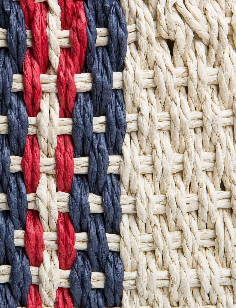 Striped Raffia Straw Bag 商品