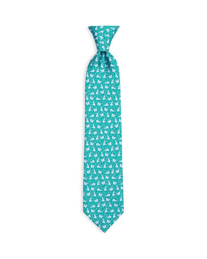 商品Salvatore Ferragamo|Men's Elephant Print Silk Classic Tie,价格¥1170,第1张图片