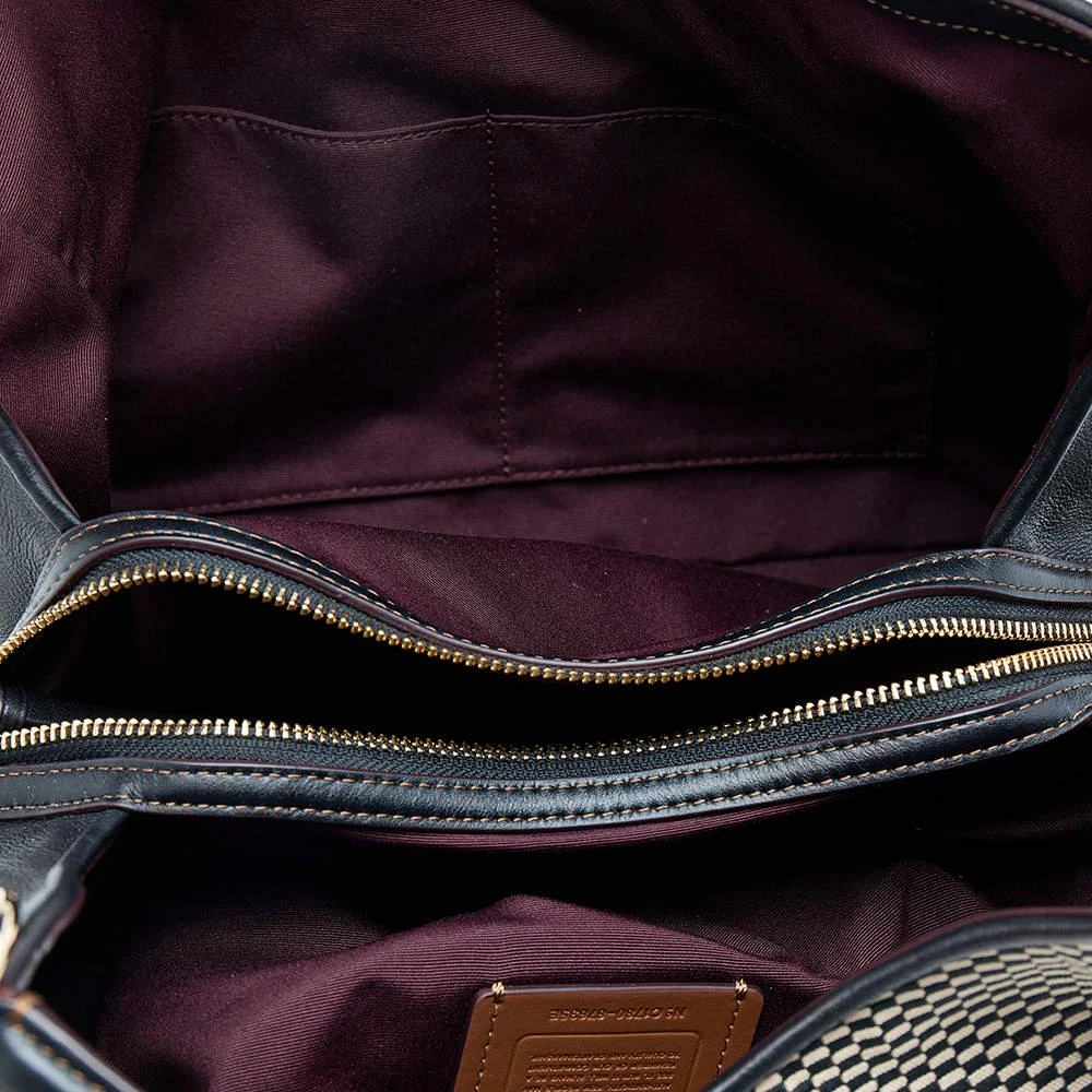 Coach Black/Beige Leather And Fabric Carlyle Madison Shoulder Bag 商品