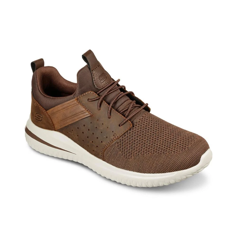 商品SKECHERS|Men's Delson 3.0 - Cicada Slip-On Casual Sneakers from Finish Line,价格¥487,第1张图片