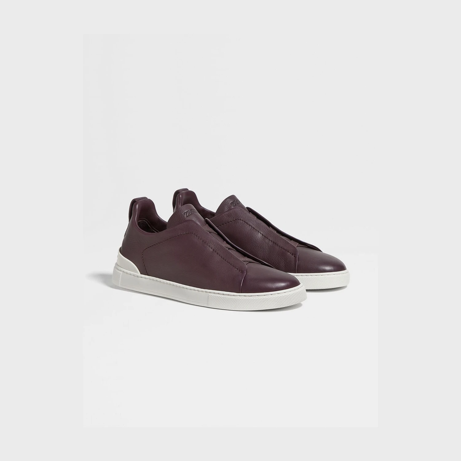 【预售】 杰尼亚 25春夏 男士 休闲运动鞋 Dark Purple Triple Stitch™ SECONDSKIN Sneakers LHOTA-S5207Z-SBU 商品