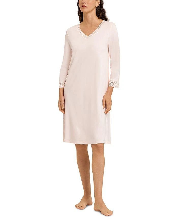 商品Hanro|Moments Cotton Lace trim Nightgown,价格¥1156,第4张图片详细描述