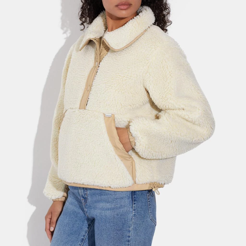 商品Coach|Coach Outlet Sherpa Pull Over In Recycled Polyester,价格¥1461,第4张图片详细描述