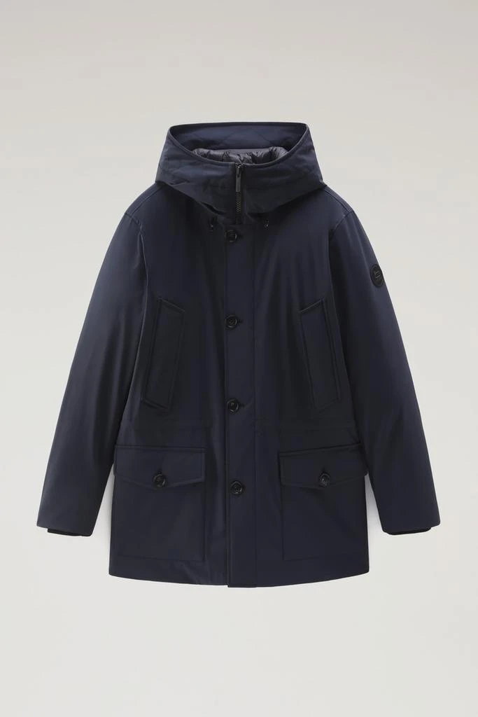 商品Woolrich|Arctic Parka in Stretch Nylon - Men - Blue,价格¥4982,第1张图片