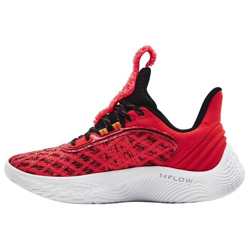 商品Under Armour|大童款 安德玛 芝麻街联名 Curry 9 艾摩Elmo 红白色 篮球鞋,价格¥935,第4张图片详细描述