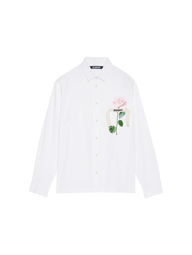 商品Jacquemus|Jacquemus Logo-Detailed Long-Sleeved Shirt,价格¥2508,第1张图片