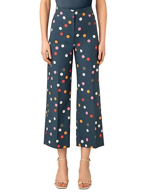 商品Akris|Chieko Wide-Leg Polka-Dot Pants,价格¥1814,第2张图片详细描述