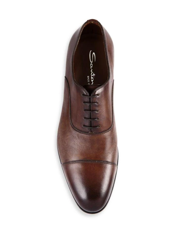 商品Santoni|Hand-Antiqued Lace Up Shoes,价格¥5658,第4张图片详细描述