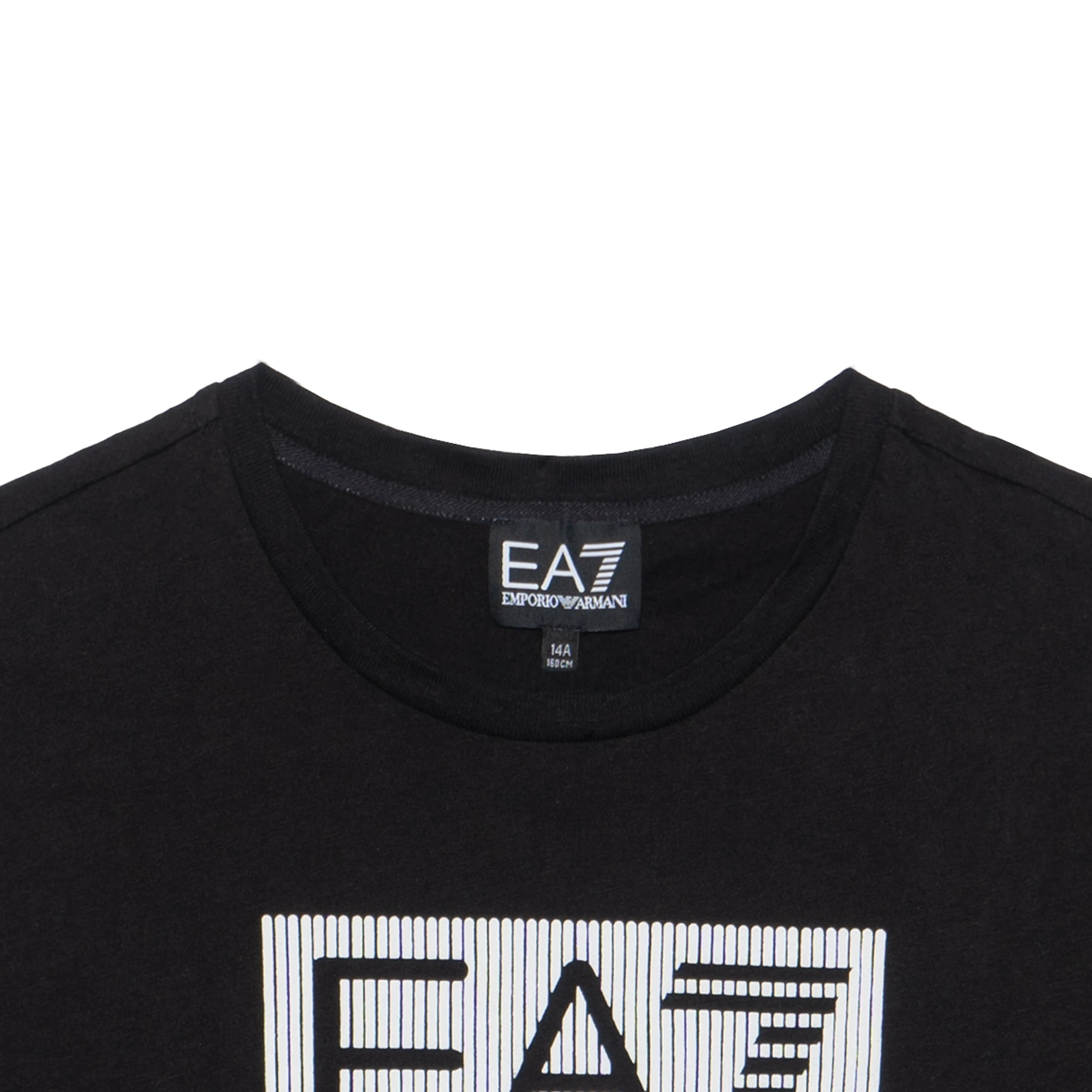 商品[国内直发] Emporio Armani|阿玛尼T恤 SS23 EA7系列  字母印花圆领休闲短袖 黑色 儿童款,价格¥411,第8张图片详细描述