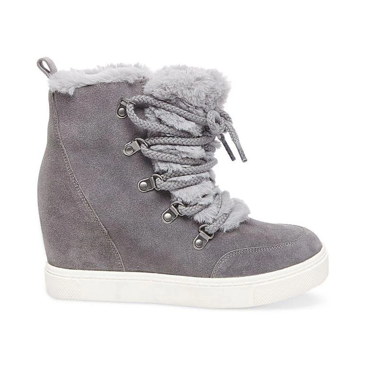 商品Steve Madden|Women's Lift Lace-Up Wedge Sneakers,价格¥259,第3张图片详细描述