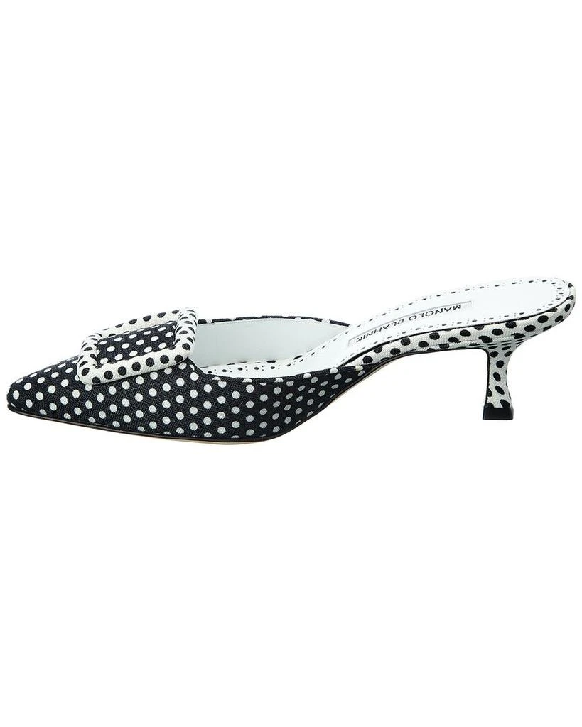 商品Manolo Blahnik|Manolo Blahnik Maysale 50 Canvas Pump,价格¥3135,第2张图片详细描述